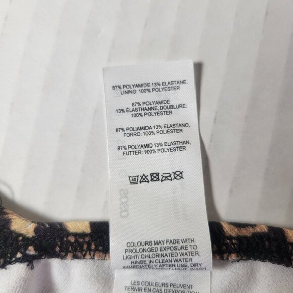 ASOS Design Leopard Print Swimwear Beachwear High Cut Bikini Bottoms Size US 8 - Picture 5 of 5